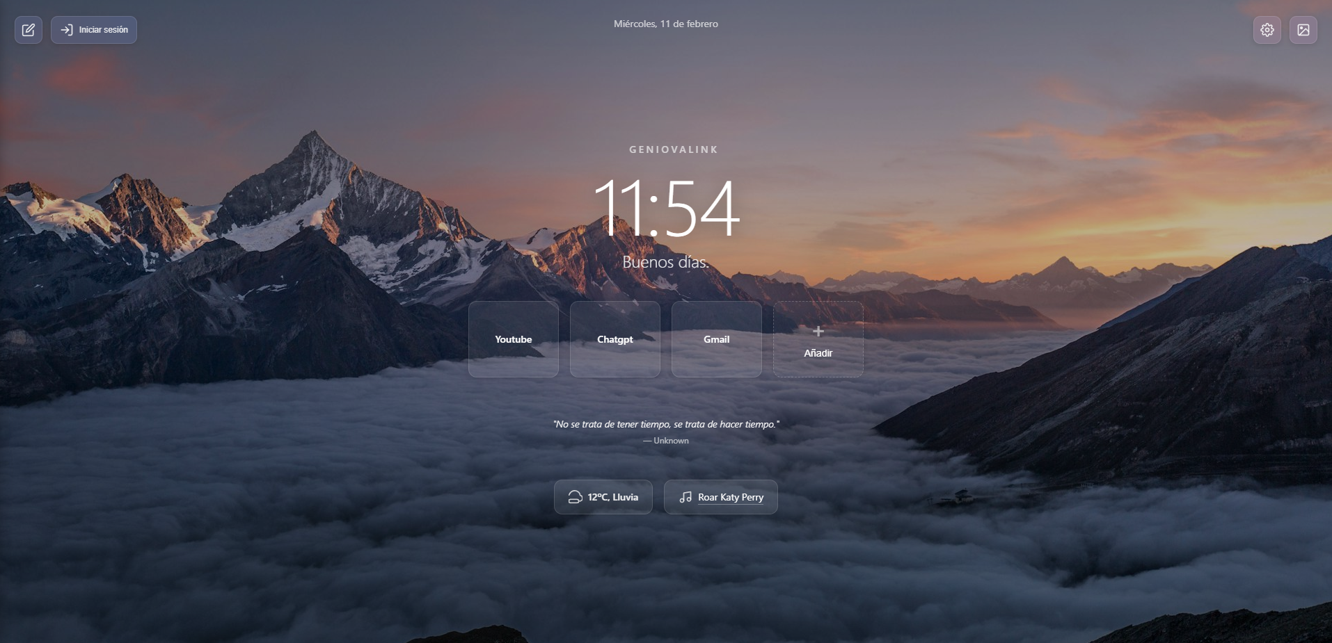 QuickLinks - Página de acceso rápido a enlaces
